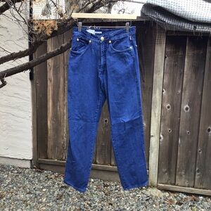 Vintage Gianni Versace Blue Denim Jeans  Medusa Buttons Mens Made In Italy 28x29